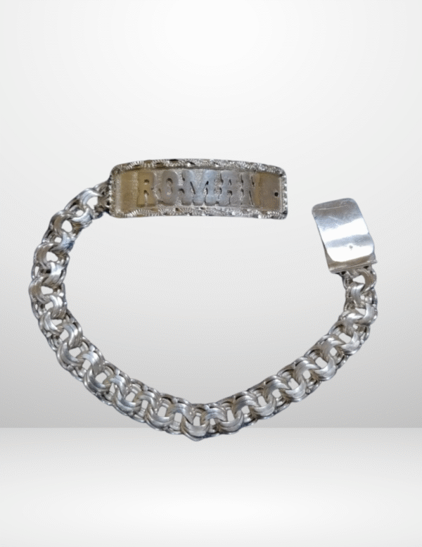 ESCLAVA TEJIDO DOBLE CHINO 1CM BISEL LISO/DIAMANTADO